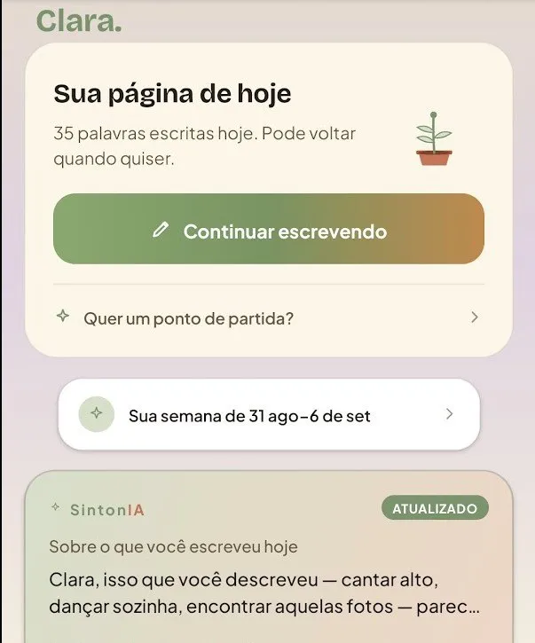 Tela do Entre Nós
